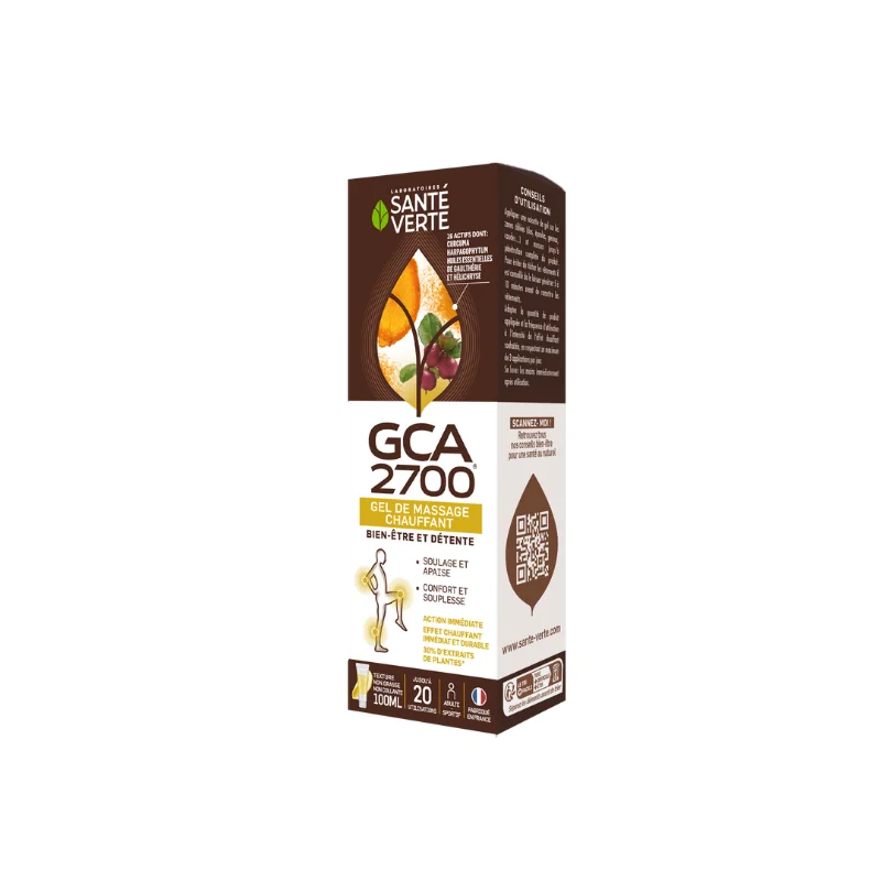 Santé verte gca 2700 gel de massage chauffant 100ml