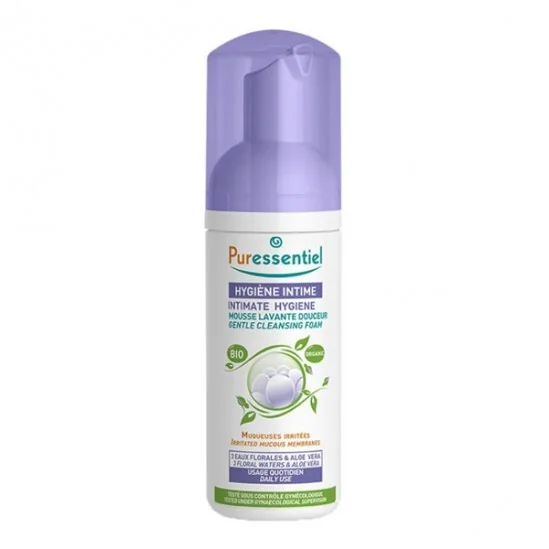 Puressentiel hygiène intime mousse lavante douceur bio 150ml