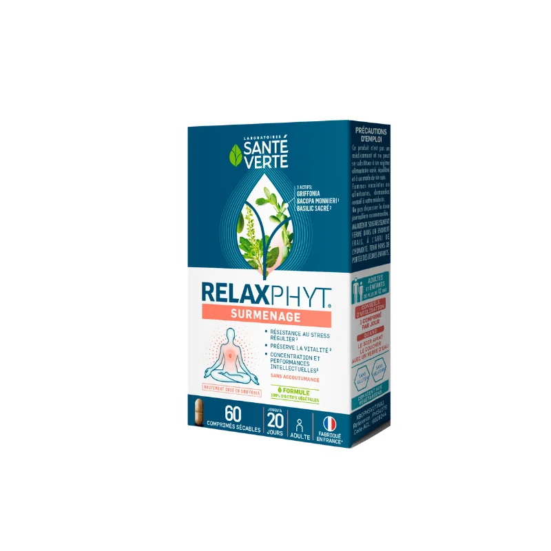 Santé verte relaxphyt surmenage 60 comprimés