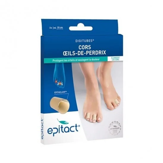 Epitact digitubes cors oeils-de-perdrix taille S x3