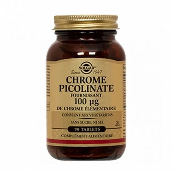 Solgar Chrome Picolinate 100ug 90 comprimés