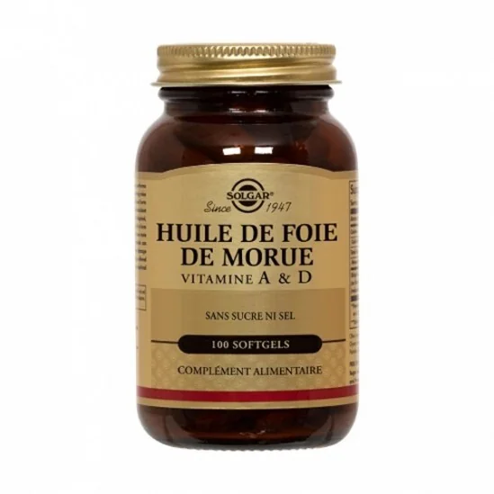 Solgar huile de foie de morue 100 softgels