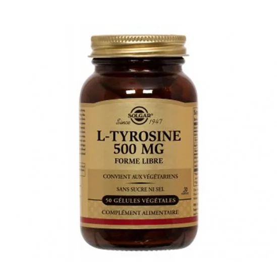 Solgar L-tyrosine 500mg 50 gélules