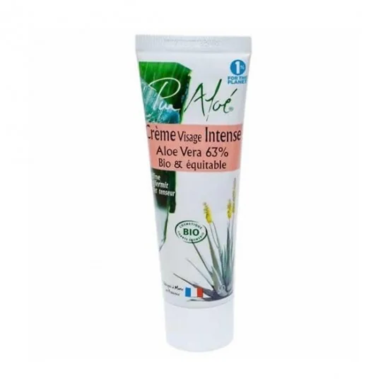 Puraloé crème visage intense 63% aloé vera 50ml