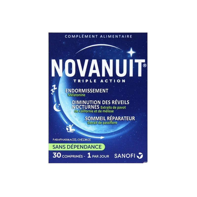 Novanuit triple action sommeil 30 gélules