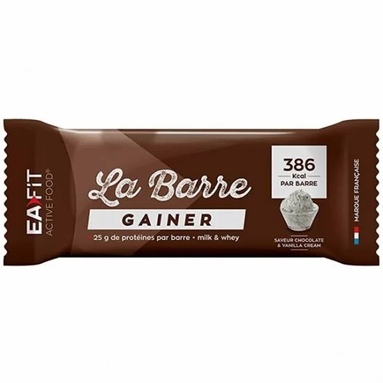 Eafit la barre gainer chocolat et crème à la vanille 90g