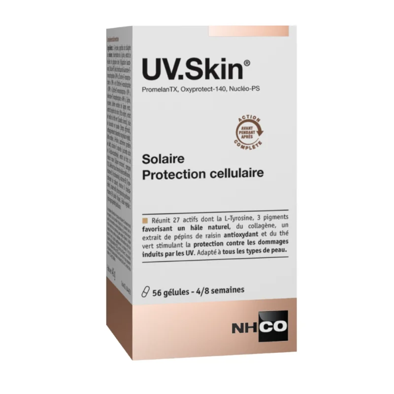 NHCO UV.Skin® – Préparateur Solaire & Protection Cellulaire 56 gélules