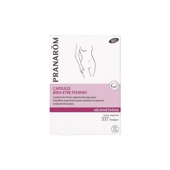 Pranarôm aromafemina capsules bien-etre féminin boîte de 30