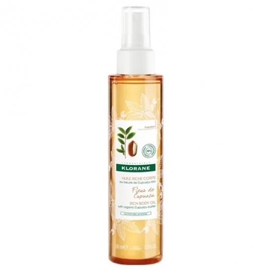 Klorane huile riche corps fleur cupuaçu bio 150ml