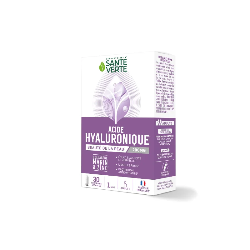 Santé verte acide hyaluronique 200mg 30 comprimés