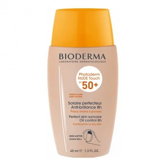 Bioderma photoderm nude touch spf50+ teinte claire 40ml