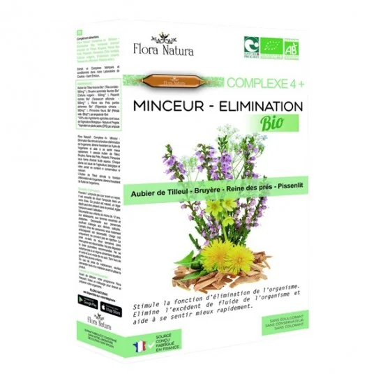 Flora natura complexe 4+ minceur-élimination bio 20 ampoules