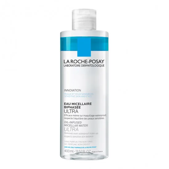 La roche-posay eau micellaire biphasée ultra 400ml