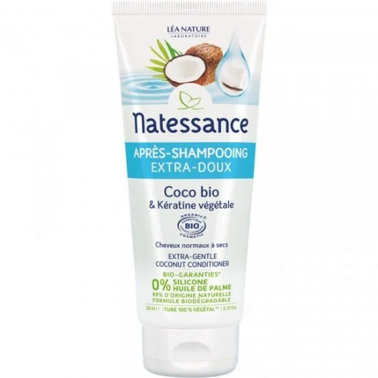 Natessance après-shampooing extra-doux coco 200ml