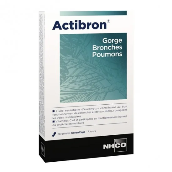 Nhco actibron 28 gélules