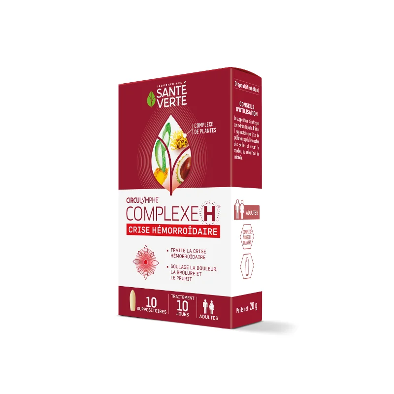 Santé Verte Circulymphe Complexe H 10 Suppositoires