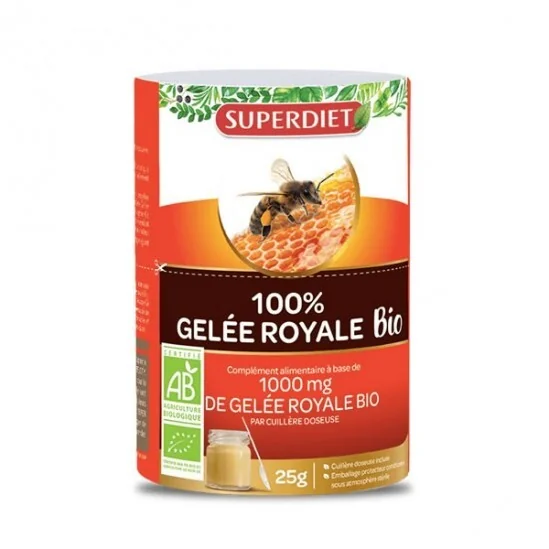Superdiet gelée royale bio pot de 25g