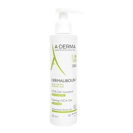 A-derma dermalibour+cica-gel moussant assainissant 200ml