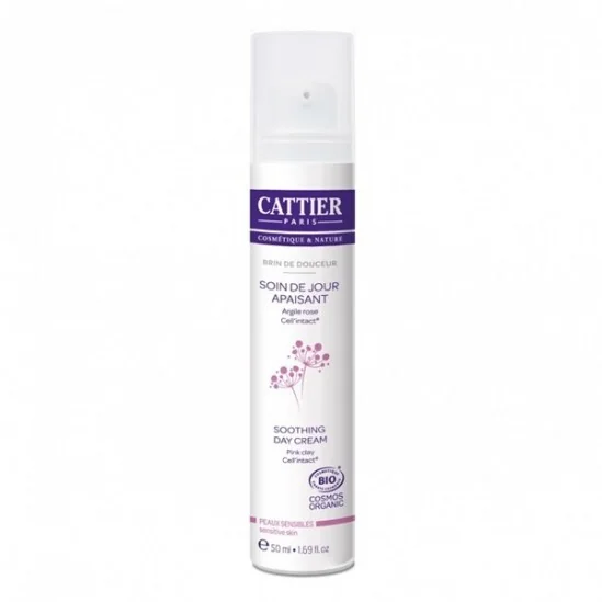 Cattier soin de jour apaisant peaux sensibles 50ml