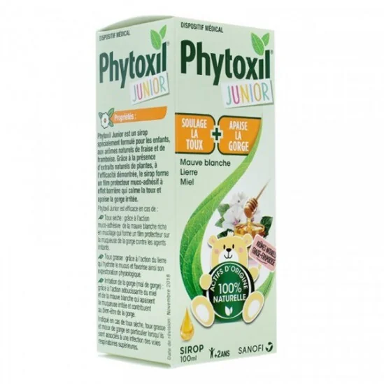 Phytoxil junior mauve blanche lierre miel sirop 100ml