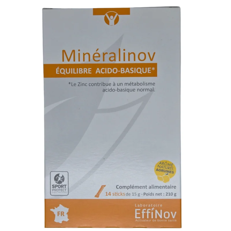 Effinov Minéralinov équilibre acido-basique 14 sticks