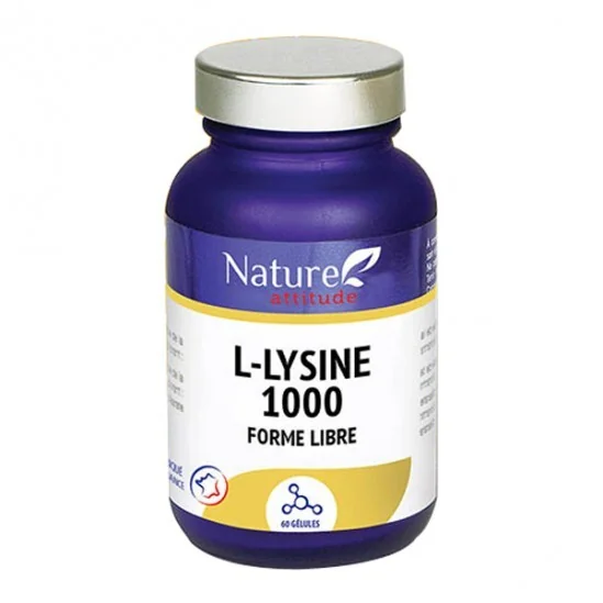 Kersiens l-lysine 1000 forme libre 60 gélules