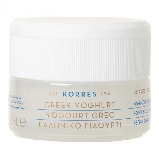 Korres crème de nuit hydratante probiotiques yaourt Grec 40ml