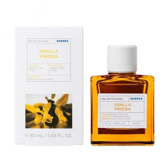 Korres eau de toilette vanille freesia 50ml
