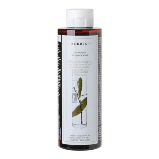 Korres shampooing antipelliculaire laurier & échinacée 250ml