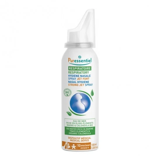 Puressentiel respiratoire spray hygiène nasale jet fort 100ml