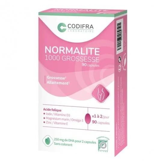 Codifra normalité 1000 grossesse 90 capsules