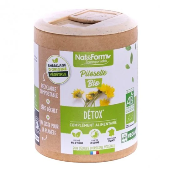 Nat&form piloselle bio format éco 200 gélules