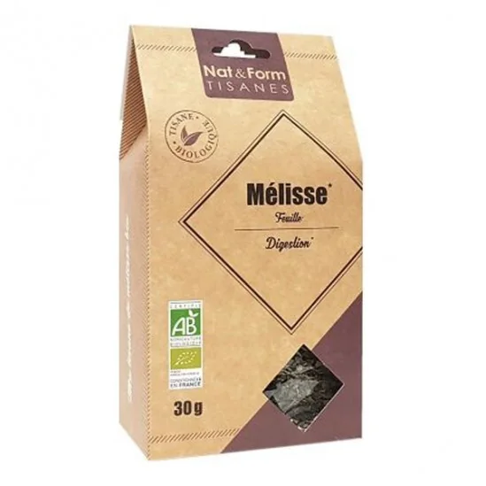 Nat&form tisane mélisse bio 30g