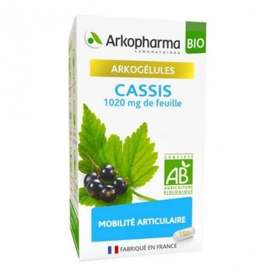 Arkopharma arkogélules bio cassis 150 gélules