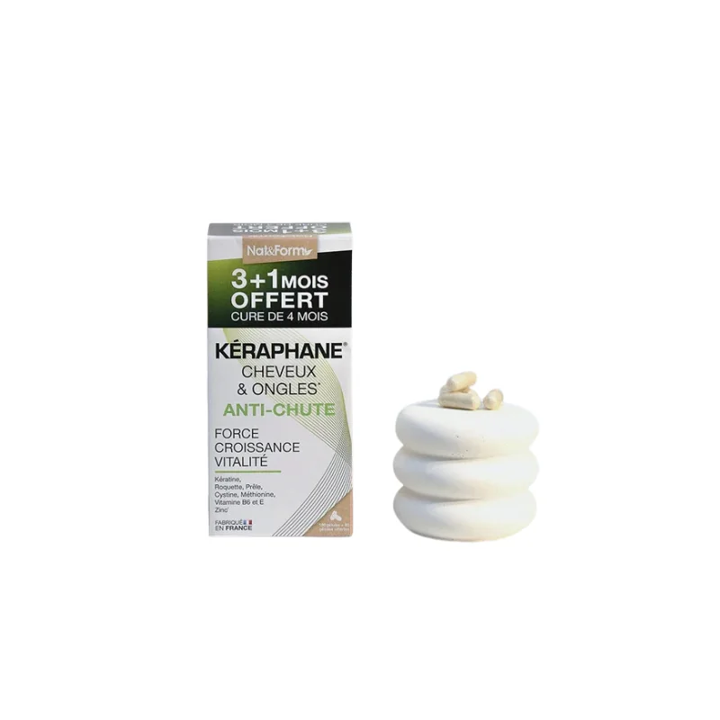 Nat&form kéraphane cure 3 mois + 1 mois offert