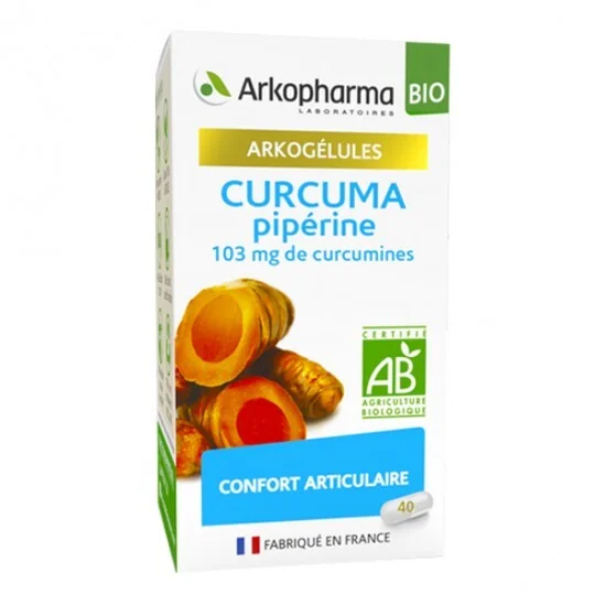 Arkopharma arkogélules curcuma pipérine 40 gélules
