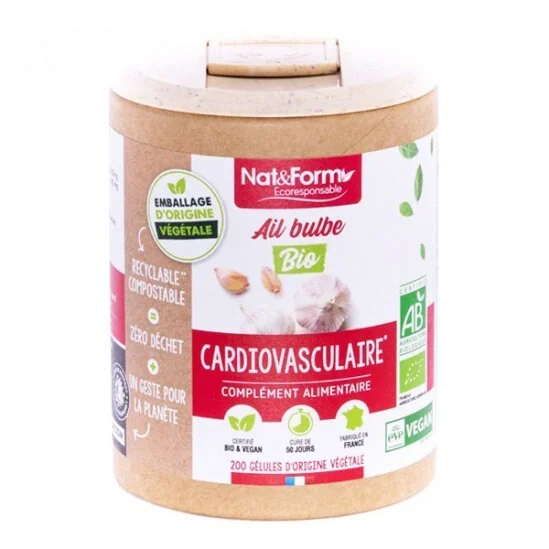 Nat&form ail bulbe bio écoresponsable 200 gélules
