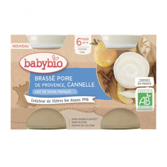 Babybio - Brassé poire de Provence cannelle