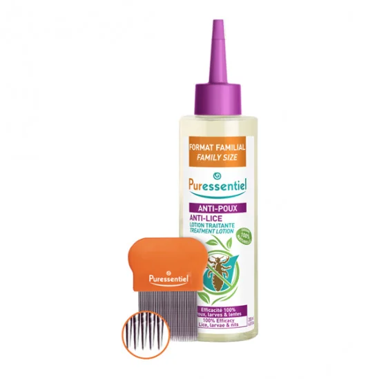 Puressentiel lotion traitante anti-poux avec peigne 200ml