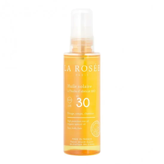 La Rosée huile solaire abricot bio spf30 150ml