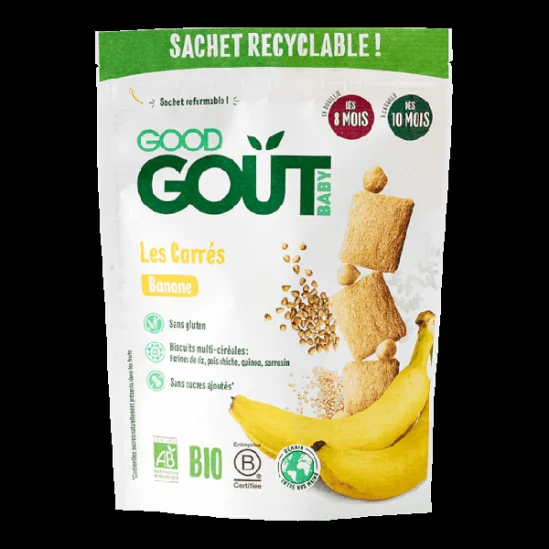 Good goût les carrés banane 50g