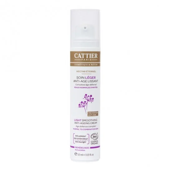 Cattier nectar éternel soin léger anti-âge lissant 50ml