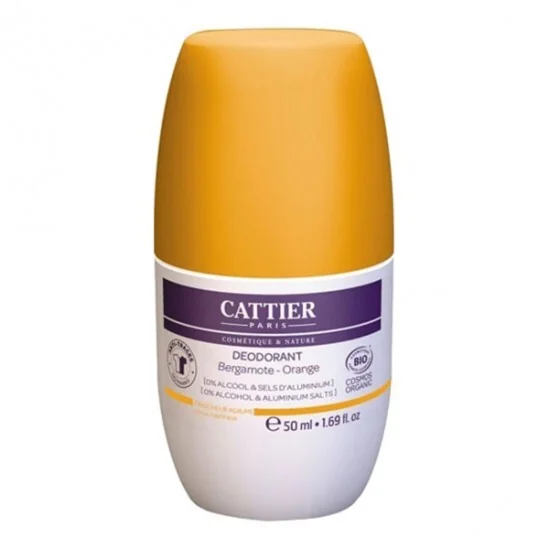 Cattier fraîcheur agrume déodorant roll-on 50ml