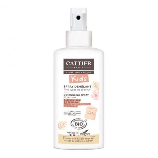 Cattier kids spray démêlant parfum fleur de guimauve 200ml