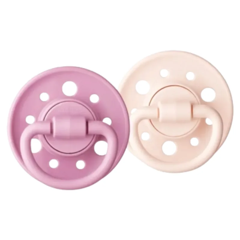 Dodie Gaïa 2 Sucettes Rondes 0-6 Mois - Couleur : Rose