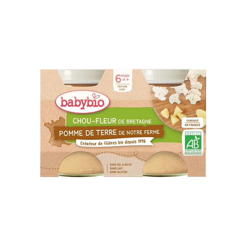 Babybio chou-fleur pomme de terre 2x130g