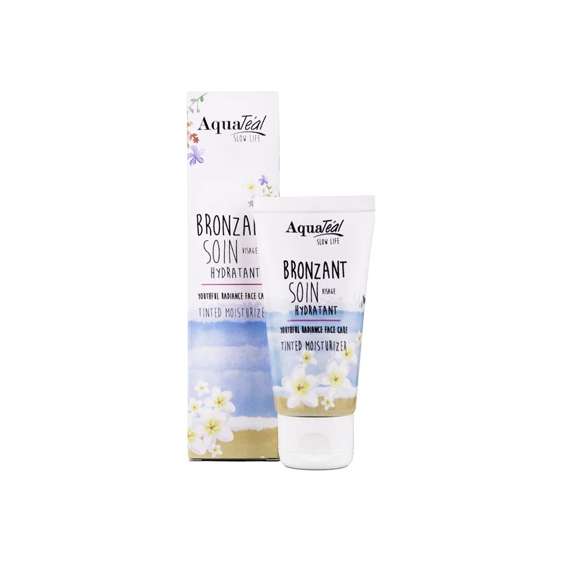 Aquateal bronzant soin visage hydratant 40ml
