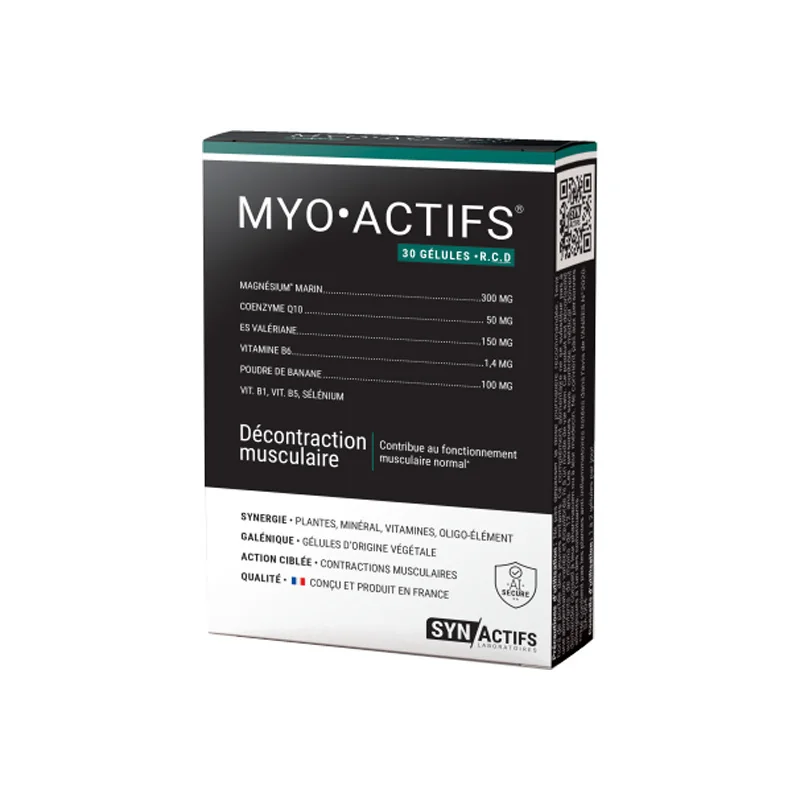 Aragan synactifs myoactifs décontraction musculaire 30 gélules