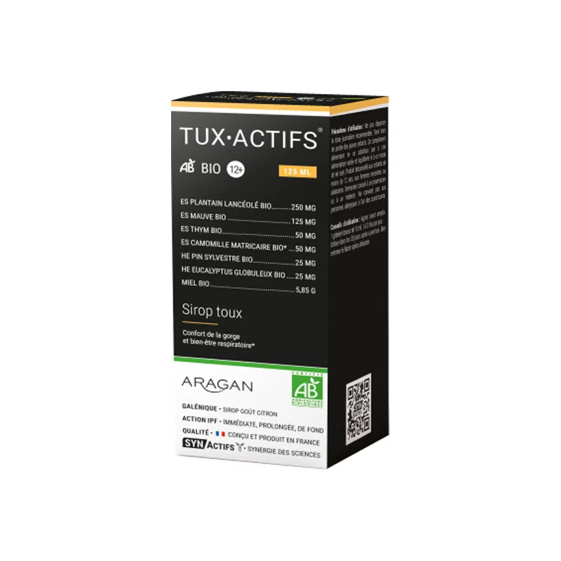 Aragan Synactifs Tux Actifs bio 12+
