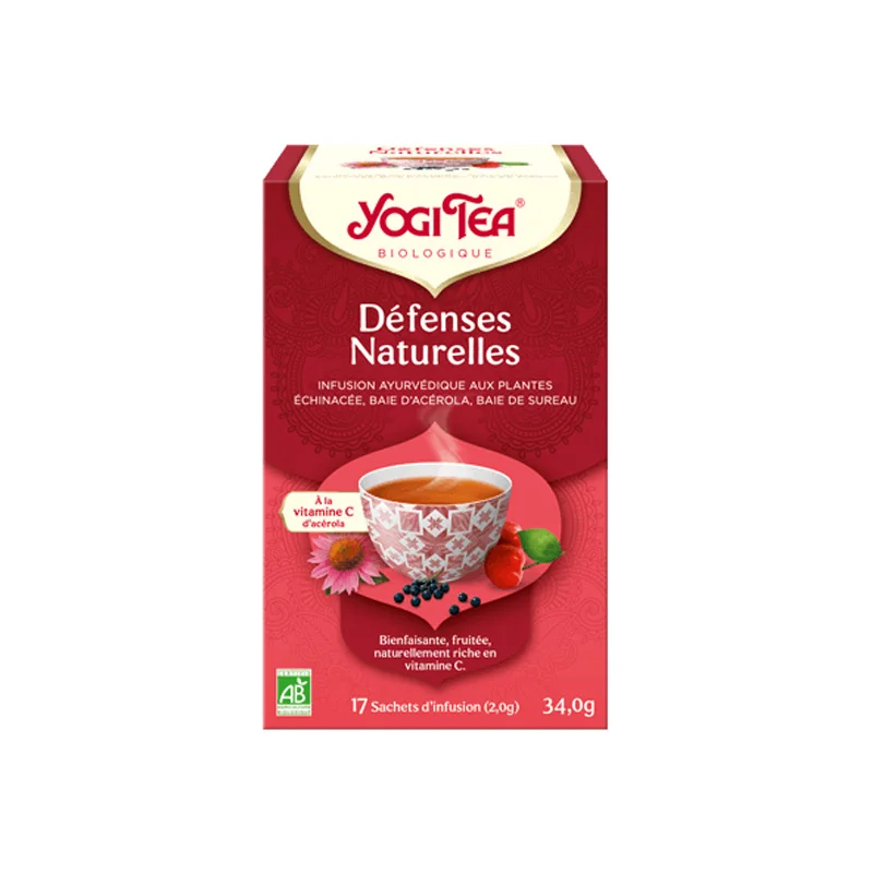 Yogi Tea bio défenses naturelles 17 sachets 34g